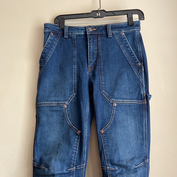 Duluth Trading co double chap jeans size 6 high waisted EUC - Picture 3 of 8